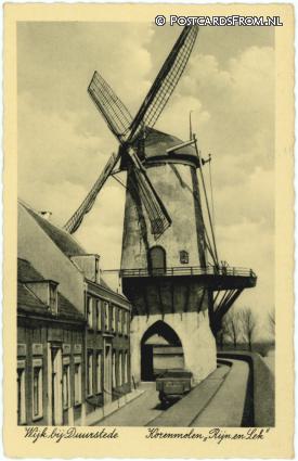 ansichtkaart: Wijk bij Duurstede, Korenmolen 'Rijn en Lek'