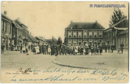 ansichtkaart: Waalwijk, Markt