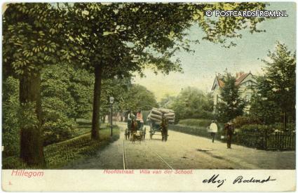 ansichtkaart: Hillegom, Hoofdstraat. Villa van der Schoot