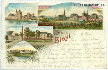ansichtkaart: Steyl, Gruss aus