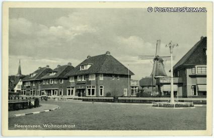 ansichtkaart: Heerenveen, Woltmanstraat