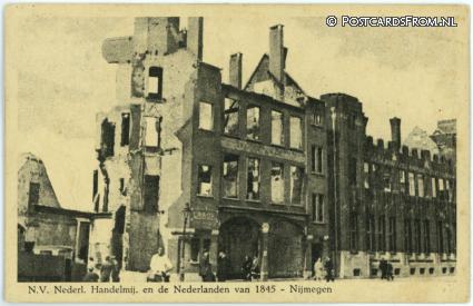 Nijmegen, N.V. Nederl. Handelmij. en de Nederlanden van 1845 ansichtkaart: Nijmegen, N.V. Nederl. Handelmij. en de Nederlanden van 1845