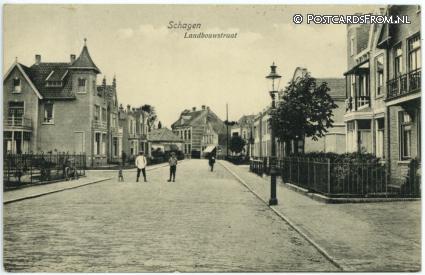 ansichtkaart: Schagen, Landbouwstraat