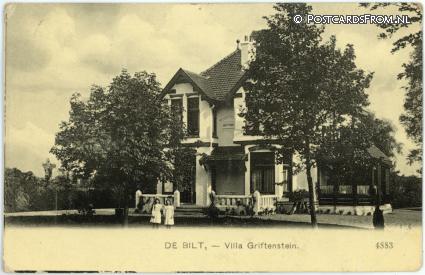 ansichtkaart: De Bilt, Villa Griftenstein