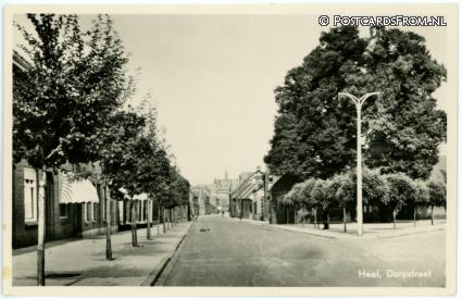 ansichtkaart: Heel, Dorpstraat