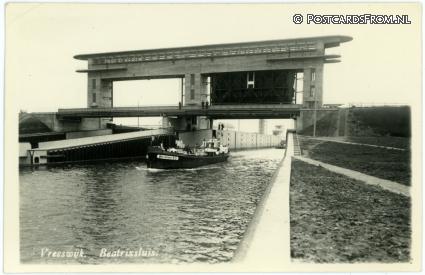 ansichtkaart: Nieuwegein Vreeswijk, Beatrixsluis