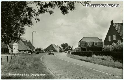 Terschelling Lies, Dorpsgezicht ansichtkaart: Terschelling Lies, Dorpsgezicht