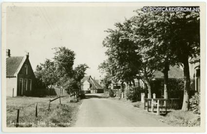 Terschelling Lies, Dorpstraat ansichtkaart: Terschelling Lies, Dorpstraat