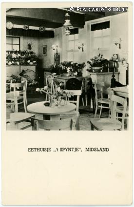 Terschelling Midsland, Eethuisje 't Spyntje ansichtkaart: Terschelling Midsland, Eethuisje 't Spyntje