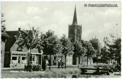 ansichtkaart: Nieuwe Niedorp, Dorpsstraat