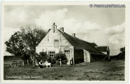 ansichtkaart: Terschelling, Oude boerderij