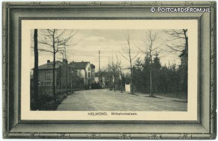 Helmond, Wilhelminalaan ansichtkaart: Helmond, Wilhelminalaan