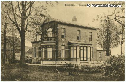 Bleiswijk, Burgemeesterswoning ansichtkaart: Bleiswijk, Burgemeesterswoning