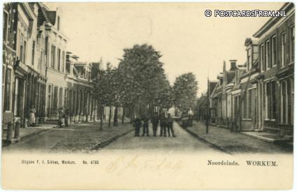 Workum, Noordeinde ansichtkaart: Workum, Noordeinde