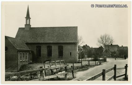 ansichtkaart: Tolkamer, Tuindorp met Geref. Kerk