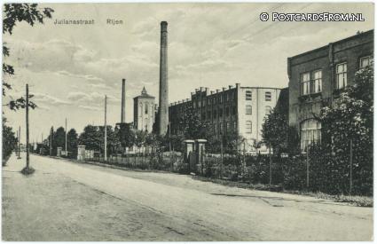 ansichtkaart: Rijen, Julianastraat