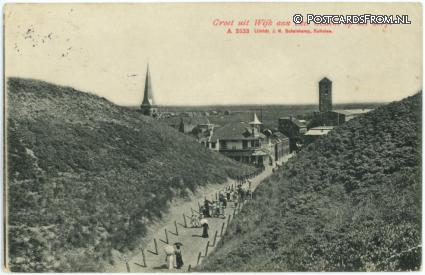 ansichtkaart: Wijk aan Zee, Gezicht op het dorp