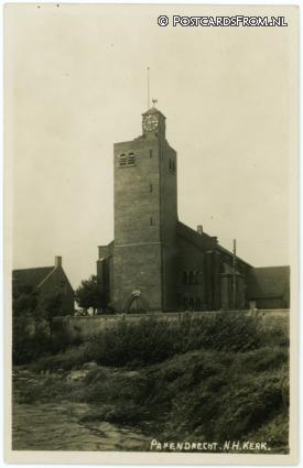 ansichtkaart: Papendrecht, N.H. Kerk