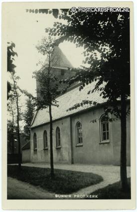 ansichtkaart: Bunnik, Prot. Kerk