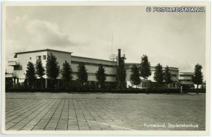 ansichtkaart: Purmerend, Stadsziekenhuis