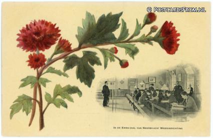 ansichtkaart: Neerbosch, Weesinrichting. In de Emma-Zaal