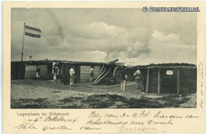 ansichtkaart: Oldebroek Legerplaats, --