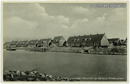 Middenmeer, Wieringermeer. Gezicht op he dorp Middenmeer ansichtkaart: Middenmeer, Wieringermeer. Gezicht op he dorp Middenmeer