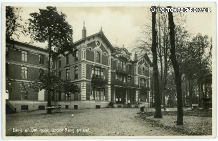 Berg en Dal, Hotel Groot Berg en Dal ansichtkaart: Berg en Dal, Hotel Groot Berg en Dal