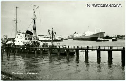 ansichtkaart: Vlissingen, Zeehaven