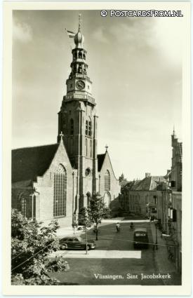 ansichtkaart: Vlissingen, Sint Jacobskerk