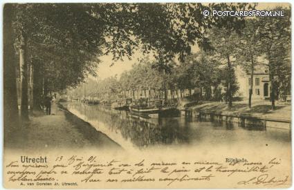 Utrecht, Rijnkade ansichtkaart: Utrecht, Rijnkade