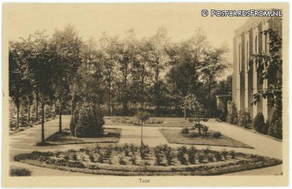 Noordwijkerhout, Retriaitenhuis 'St. Clemens'. Tuin ansichtkaart: Noordwijkerhout, Retriaitenhuis 'St. Clemens'. Tuin