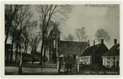 Meliskerke, Ned. Herv. Kerk ansichtkaart: Meliskerke, Ned. Herv. Kerk