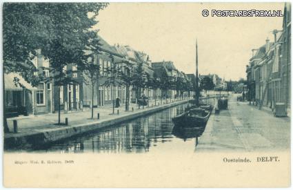 ansichtkaart: Delft, Oosteinde