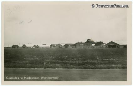 ansichtkaart: Middenmeer, Graansilo's