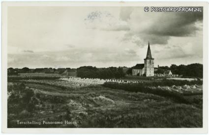 Terschelling Hoorn, Panorama ansichtkaart: Terschelling Hoorn, Panorama