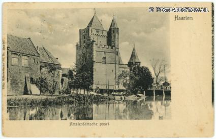 ansichtkaart: Haarlem, Amsterdamsche poort