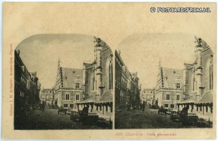 ansichtkaart: Haarlem, Oude groenmarkt
