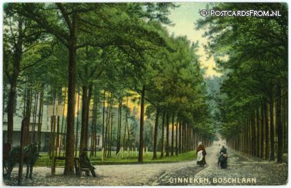 Ginneken, Boschlaan ansichtkaart: Ginneken, Boschlaan