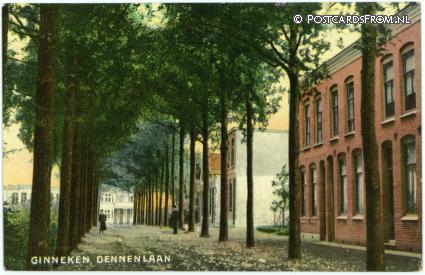 Ginneken, Dennenlaan ansichtkaart: Ginneken, Dennenlaan