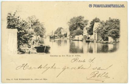 Alphen aan den Rijn, Gezicht op ansichtkaart: Alphen aan den Rijn, Gezicht op