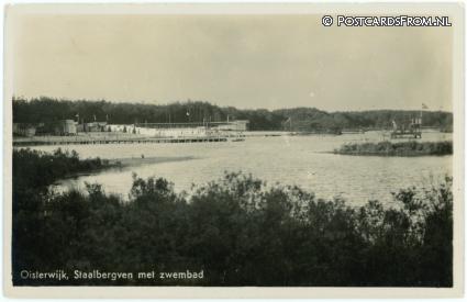 Oisterwijk, Staalbergven met zwembad. Bosch-Restaurant 'Groot-Speyck' ansichtkaart: Oisterwijk, Staalbergven met zwembad. Bosch-Restaurant 'Groot-Speyck'