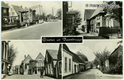 ansichtkaart: Baambrugge, Groeten uit