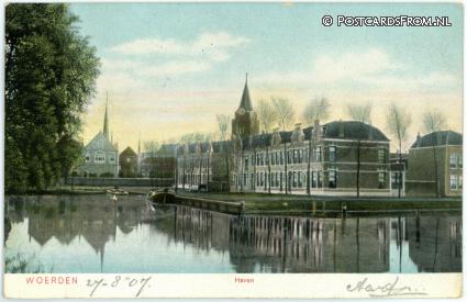 ansichtkaart: Woerden, Haven