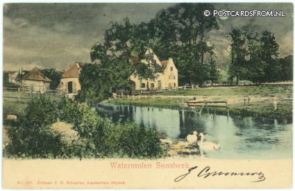 ansichtkaart: Arnhem, Watermolen Sonsbeek