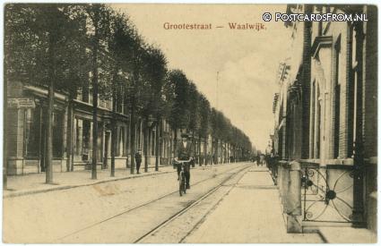 ansichtkaart: Waalwijk, Grootestraat