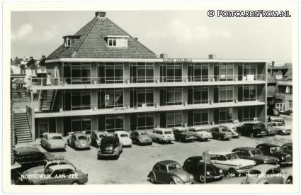 Noordwijk aan Zee, Jan v. Henegouwenweg. Gebouw 'Kleine Zeeleeuw' ansichtkaart: Noordwijk aan Zee, Jan v. Henegouwenweg. Gebouw 'Kleine Zeeleeuw'