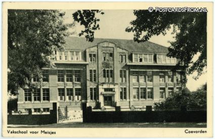 ansichtkaart: Coevorden, Vakschool voor Meisjes