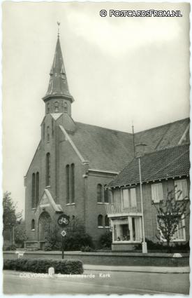 ansichtkaart: Coevorden, GereformeerdeKerk