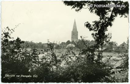 Hengelo GL, Gezicht op ansichtkaart: Hengelo GL, Gezicht op
